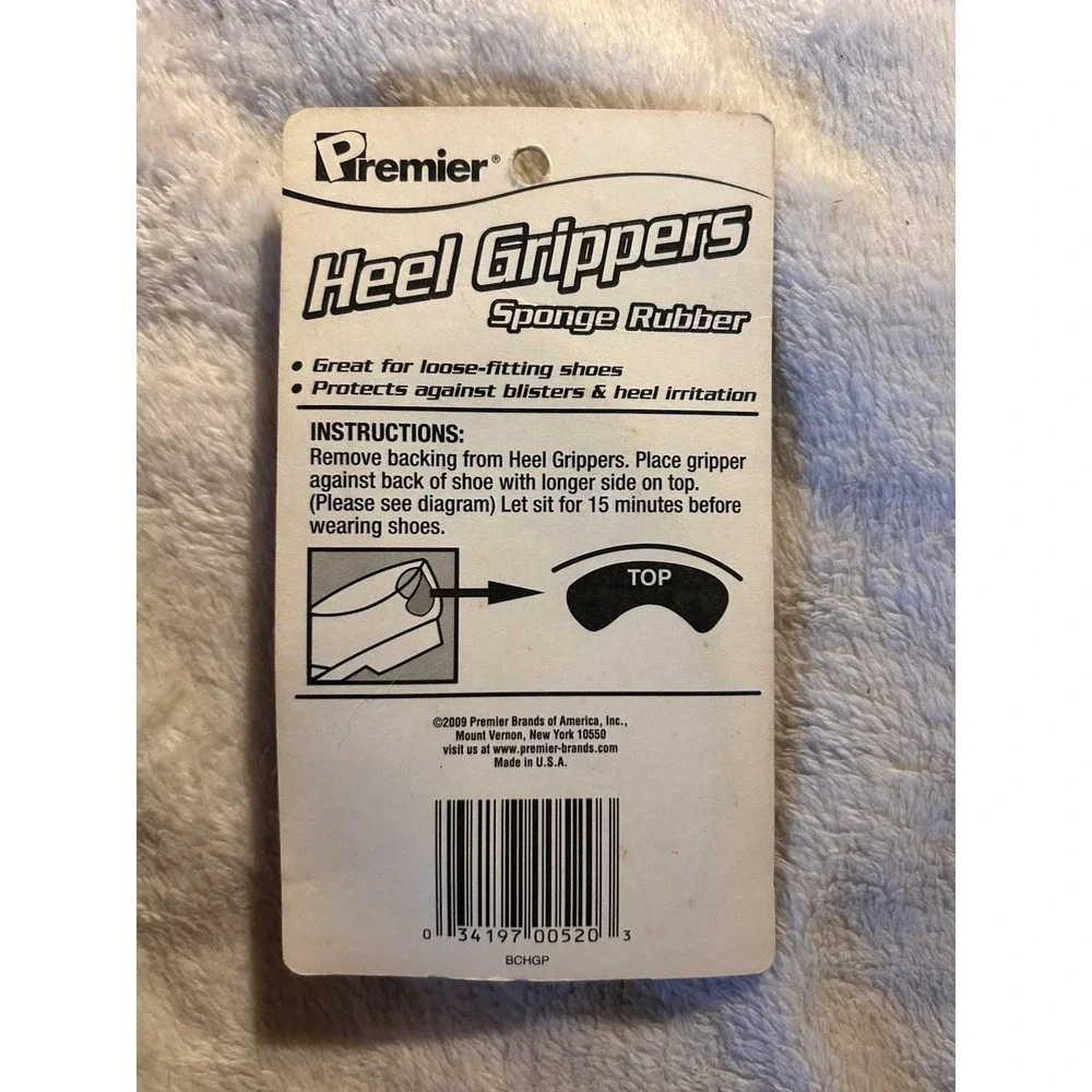 HEEL GRIPPERS‎ Sponge Foam Rubber Adhesive Gripper Pads Shoe Cushion PREMIER New